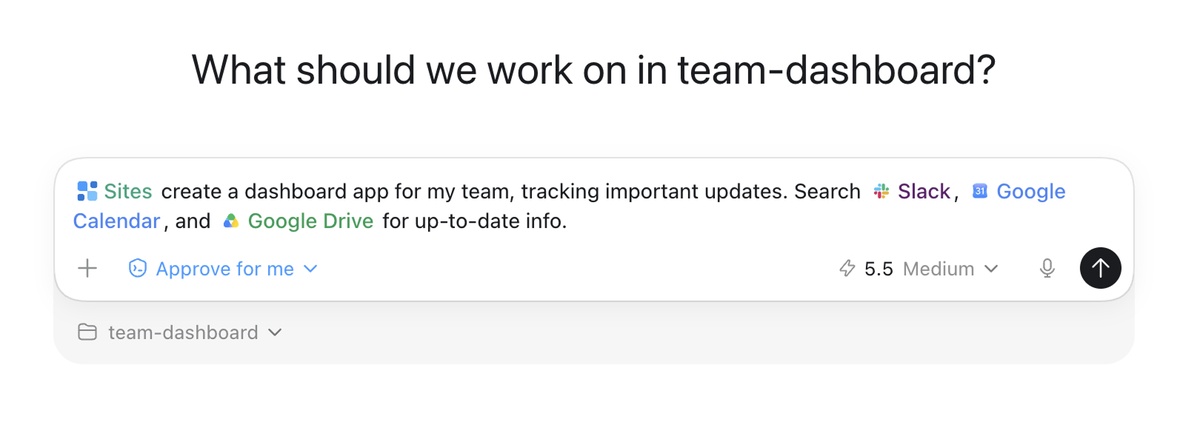 Codex dialog box