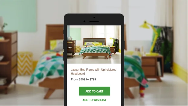 Image showing Snooze website on mobile phone