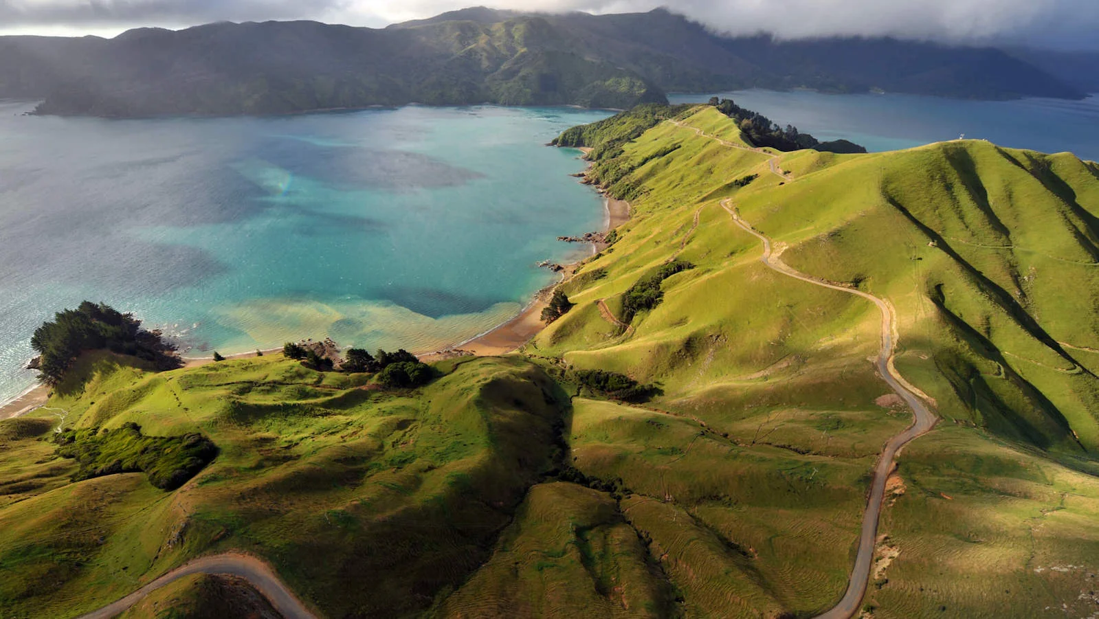 Road running through countryside