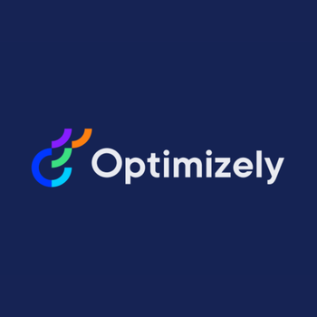 Optimizely on dark blue background