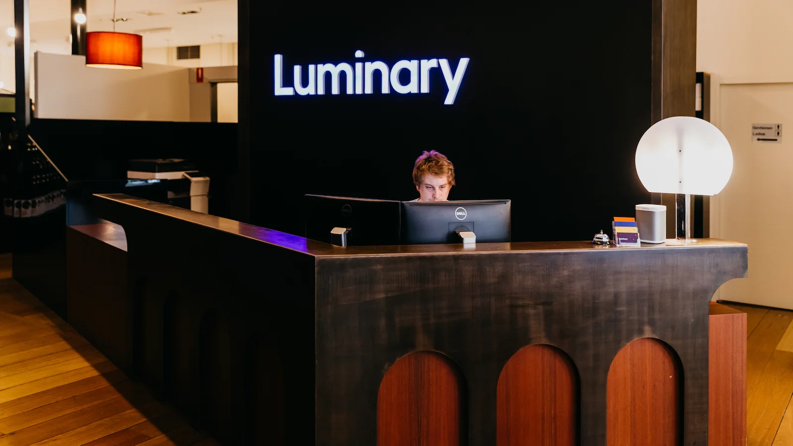 Luminary office front desk