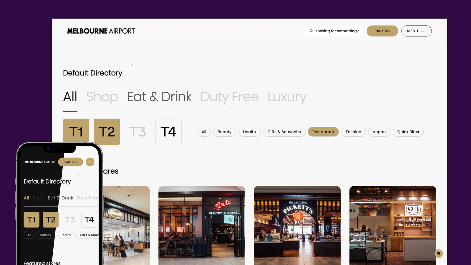 Melbourne Airport directory