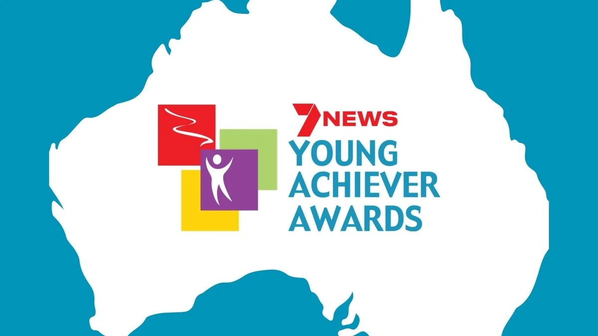 Young Achiever Award logo with 7 news 