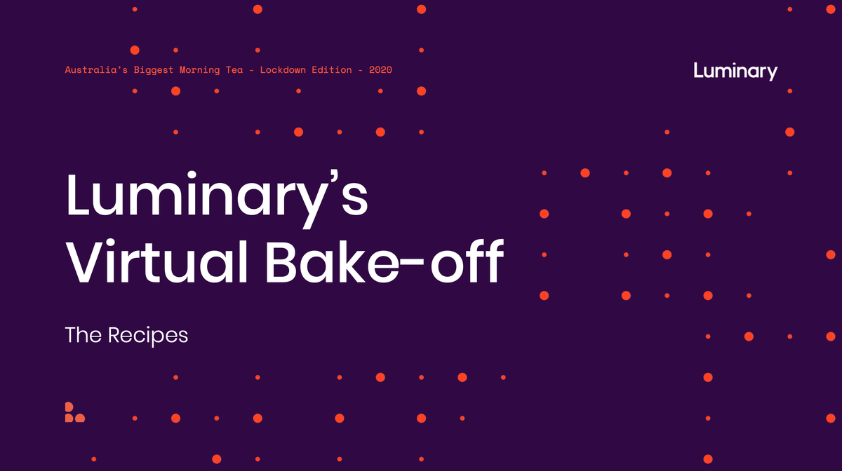 Luminary Biggest Morning Tea Recipe Book