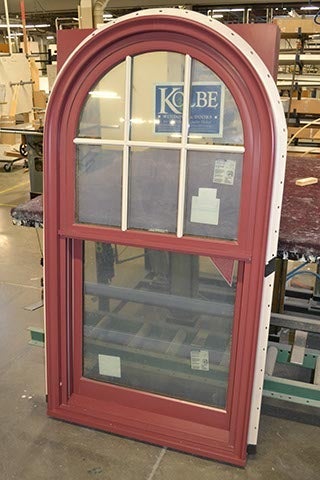CS36-3, "Variation 6" (Half-Circle-Out, Square-In) Double Hung (exterior)