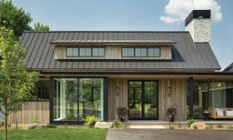 AN303 - front entrance of contemporary home with VistaLuxe Collection windows and doors