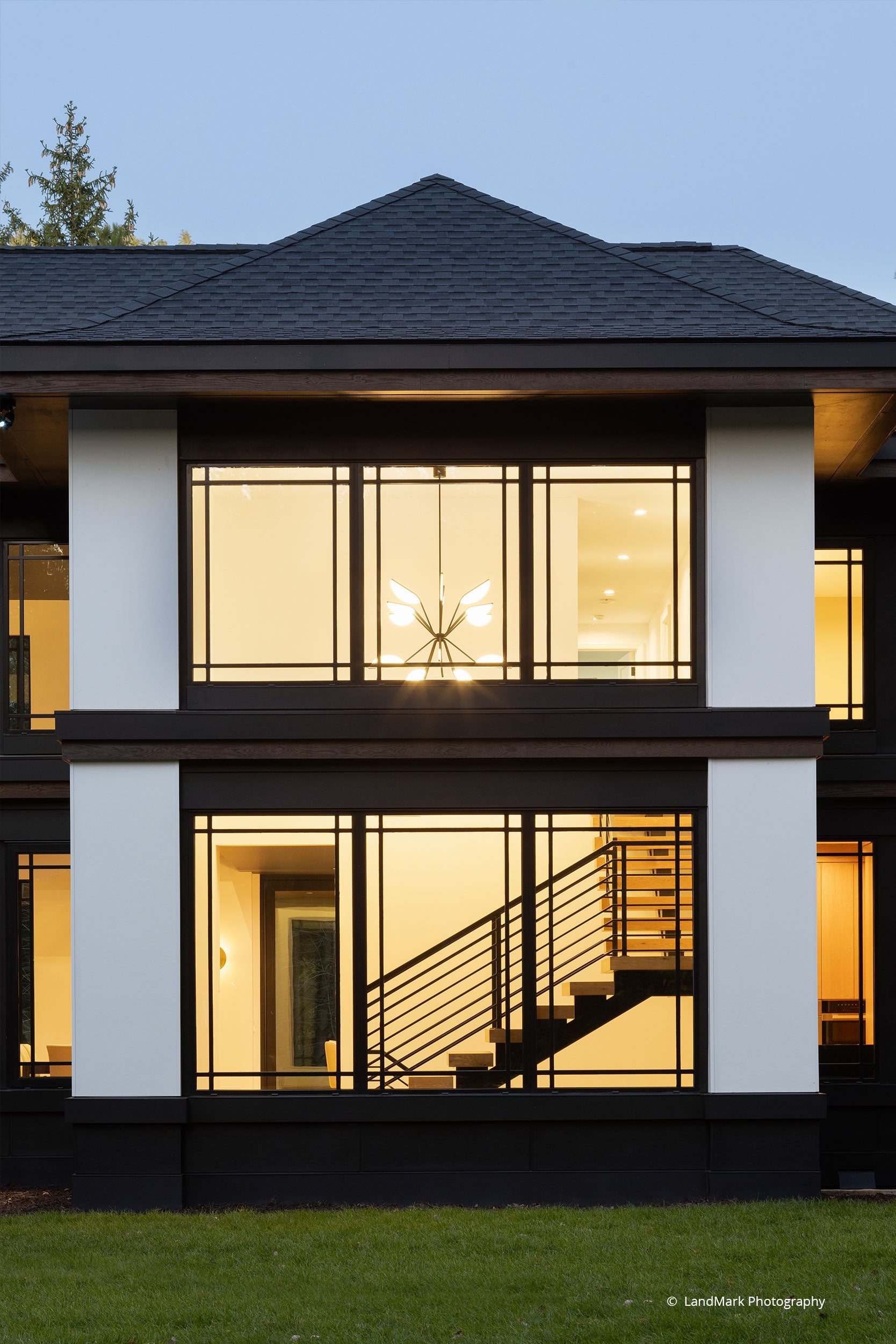 AN832 - Front of contemporary home with VistaLuxe windows