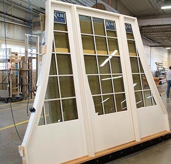 CS49-1, Door with Custom Stile and Inverted-Radius Sidelites (exterior)