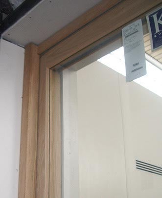 CS05-2, Lift & Slide Door with Wood Pocketing Panels for Interior Use (top corner)