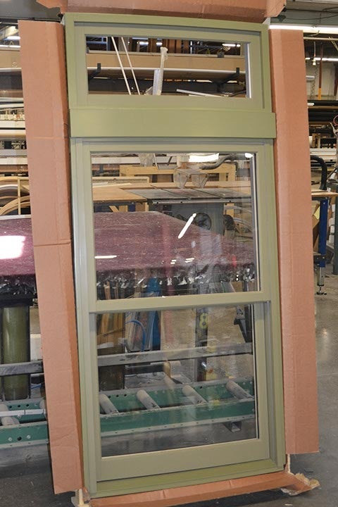 CS19-6, Double Hung & Transom with Curved Glass (exterior)