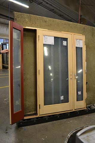 CS65-3, Inswing Door with Venting Sidelites (interior)