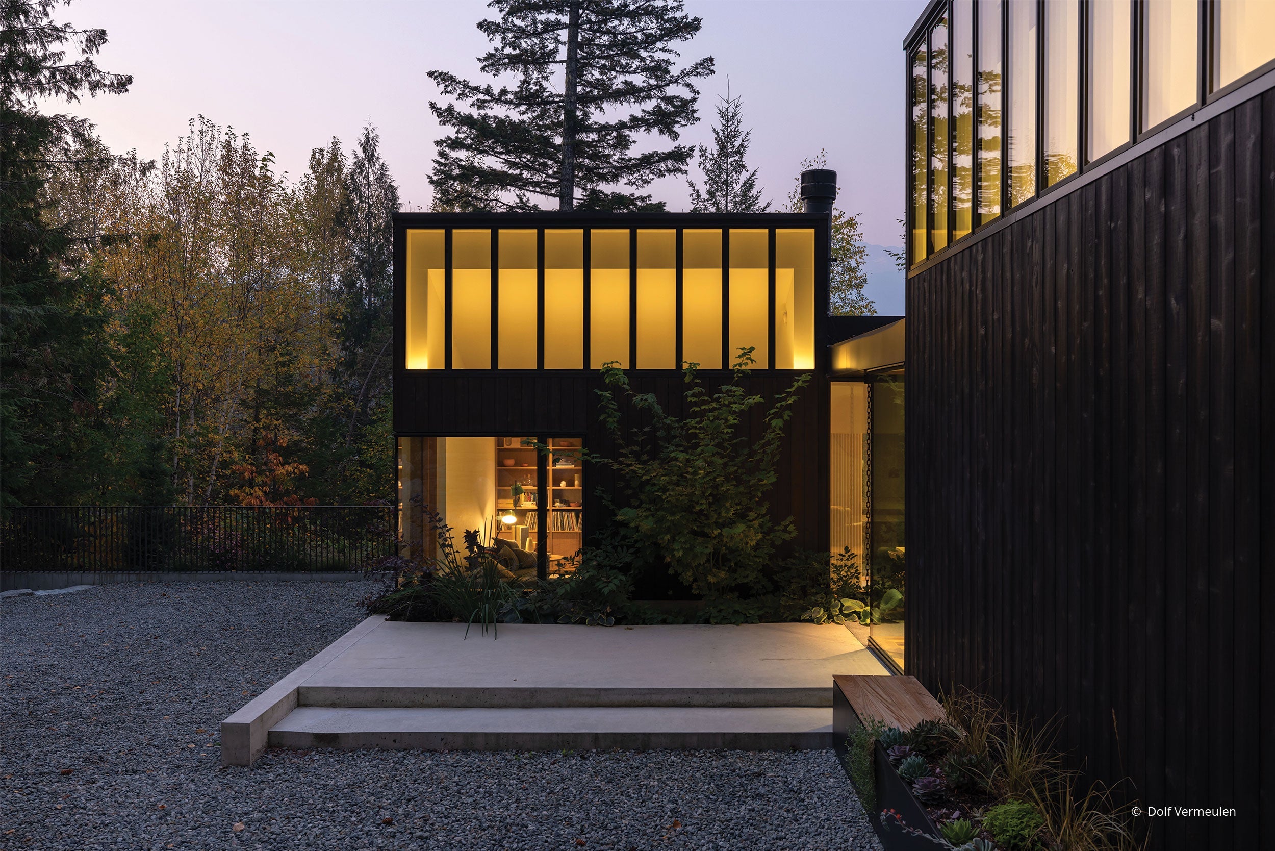 AO202 - Front of contemporary home with VistaLuxe windows and doors