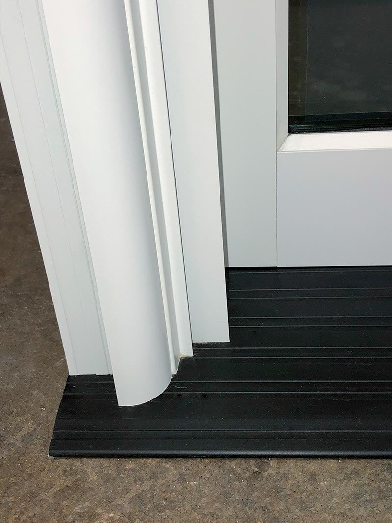 CS96-02, Double Hung with Floor Sill (exterior sill closeup)
