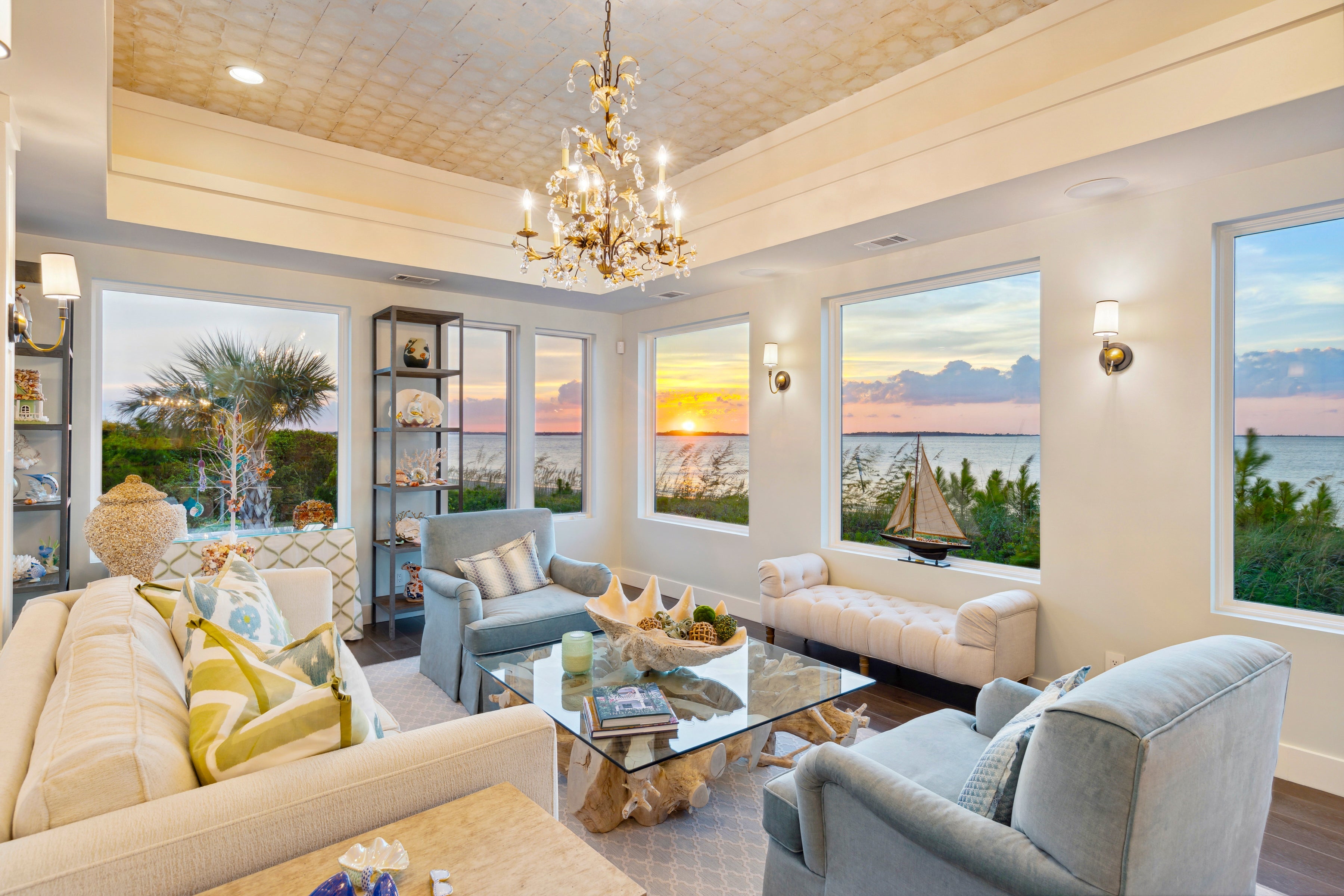 AN571 – Interior of waterfront home with Ultra windows and doors