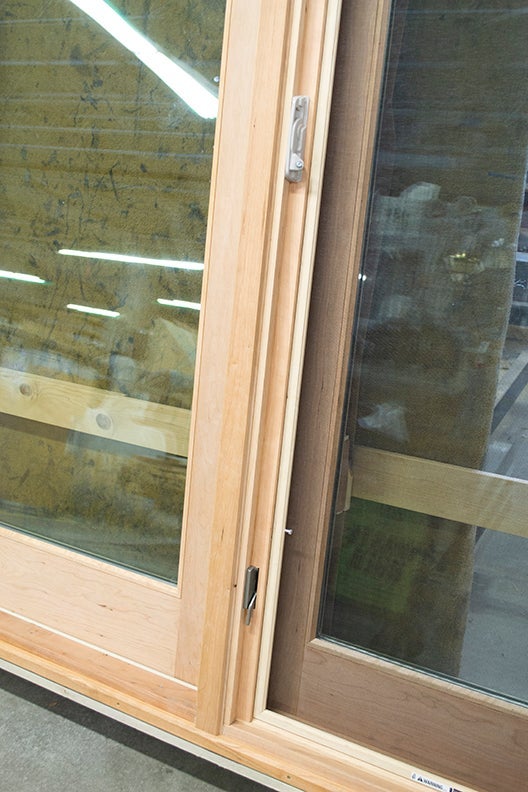 CS47-2, French Door with Venting Sidelites (interior sidelite closeup)