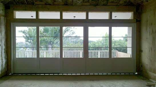 CS71-3, TerraSpan Door with Clad Frame & Wood Panels (interior)