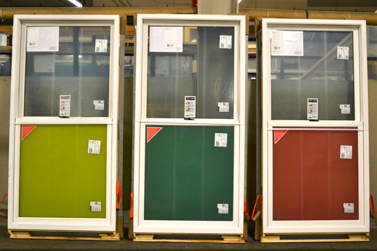 CS93-02, Single Hungs with Colored Glass (interior)