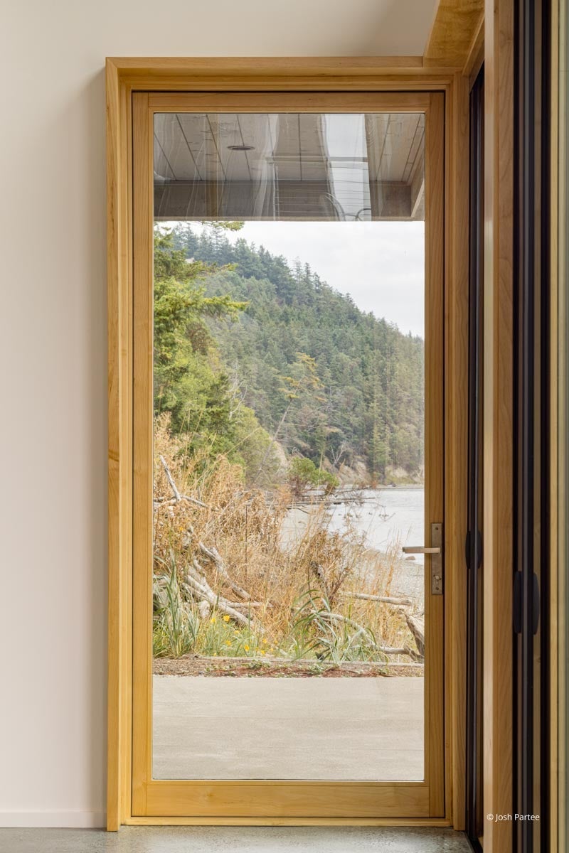 AO409– Interior of waterfront home with VistaLuxe windows and doors