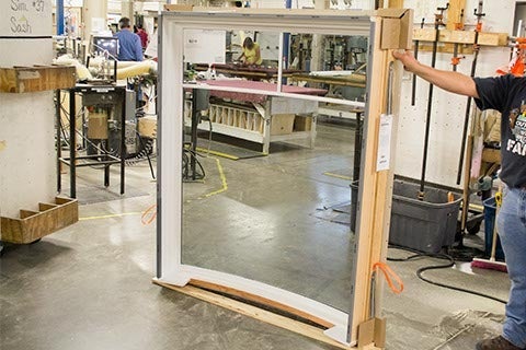 CS42-4, Picture Window with Curved Glass (interior)