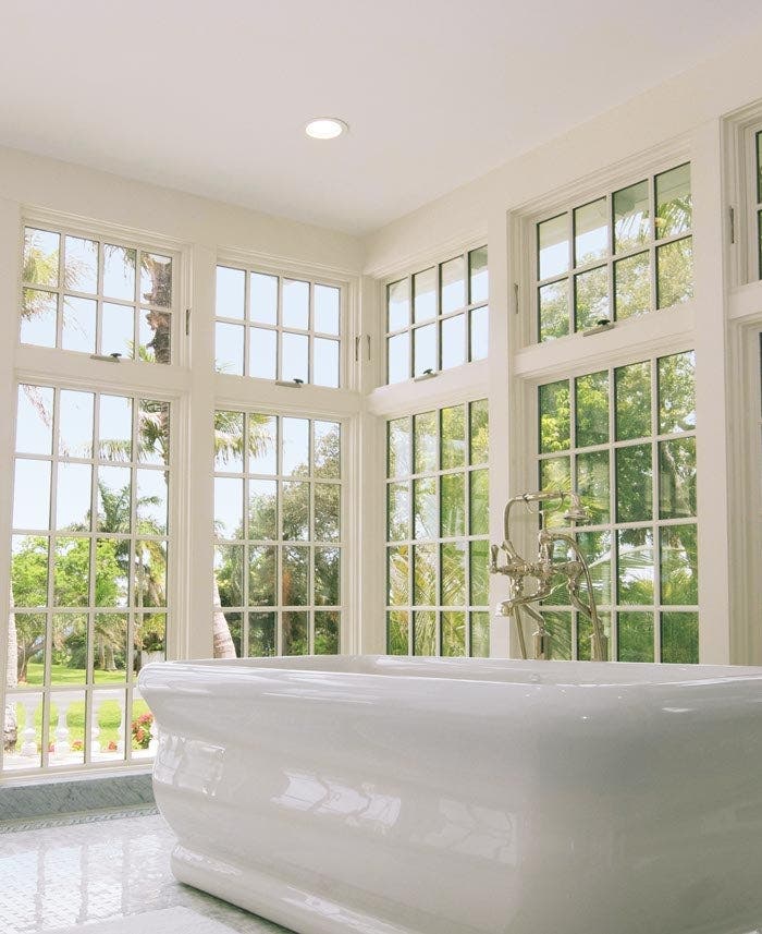 Ultra Series crank-out awnings with picture casements