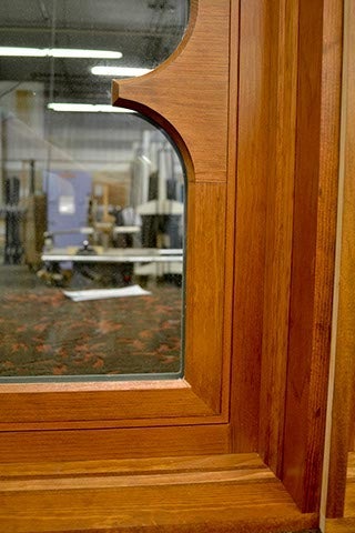 CS73-6, Gothic Elliptical Transom (interior sash closeup)