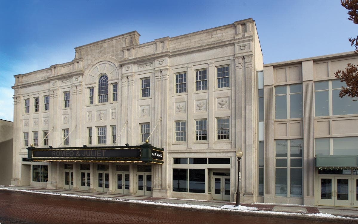 Grand Theater historical renovation Heritage Series Old World Classic double hungs