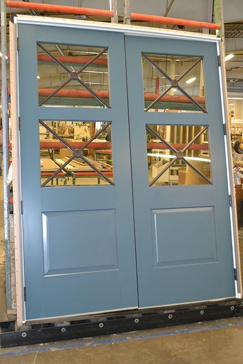 CS32-1, Three-Tone Door with Custom Divided Lites (exterior)