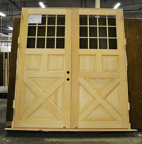 CS80-3, French Door with Raised Panels & Crossbuck (interior)