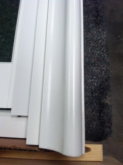 CS46-6, Double Hung with Custom Casing and Sill (exterior closeup of sill)