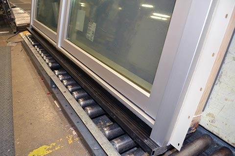 CS18-6, Casement with Floor Sill (exterior closeup of sill