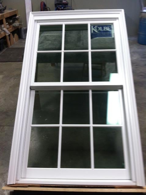CS46-4, Double Hung with Custom Casing and Sill (exterior)