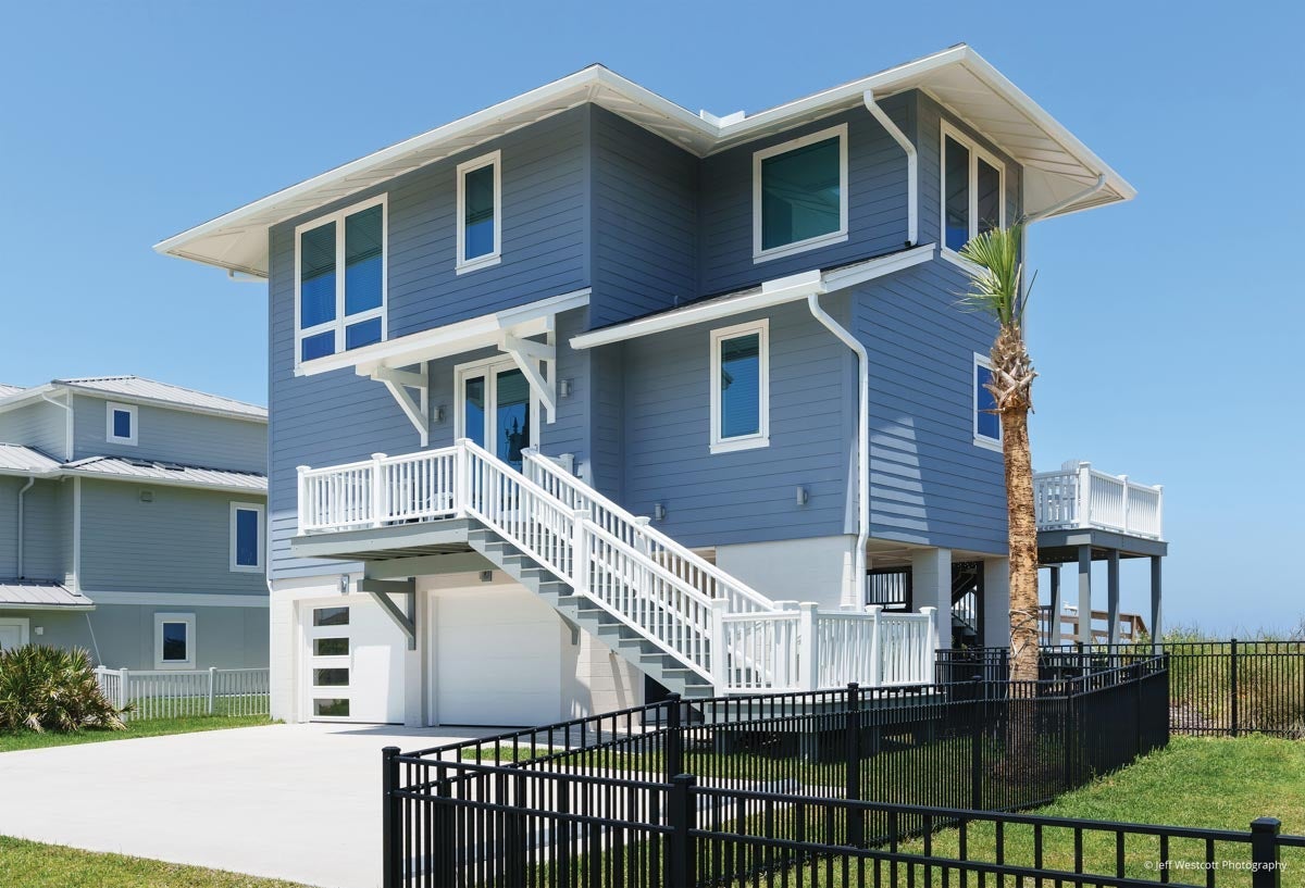 AM902 - exterior view of beach home with multiple Forgent windows