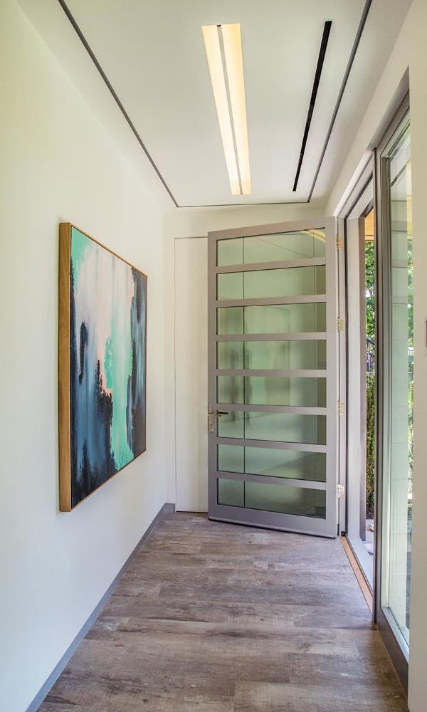 VistaLuxe® Collection inswing entrance door and sidelite with 2-1/8" thick panels