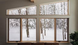 AM307 - Kolbe VistaLuxe WD casements and geometric direct sets featured in living room