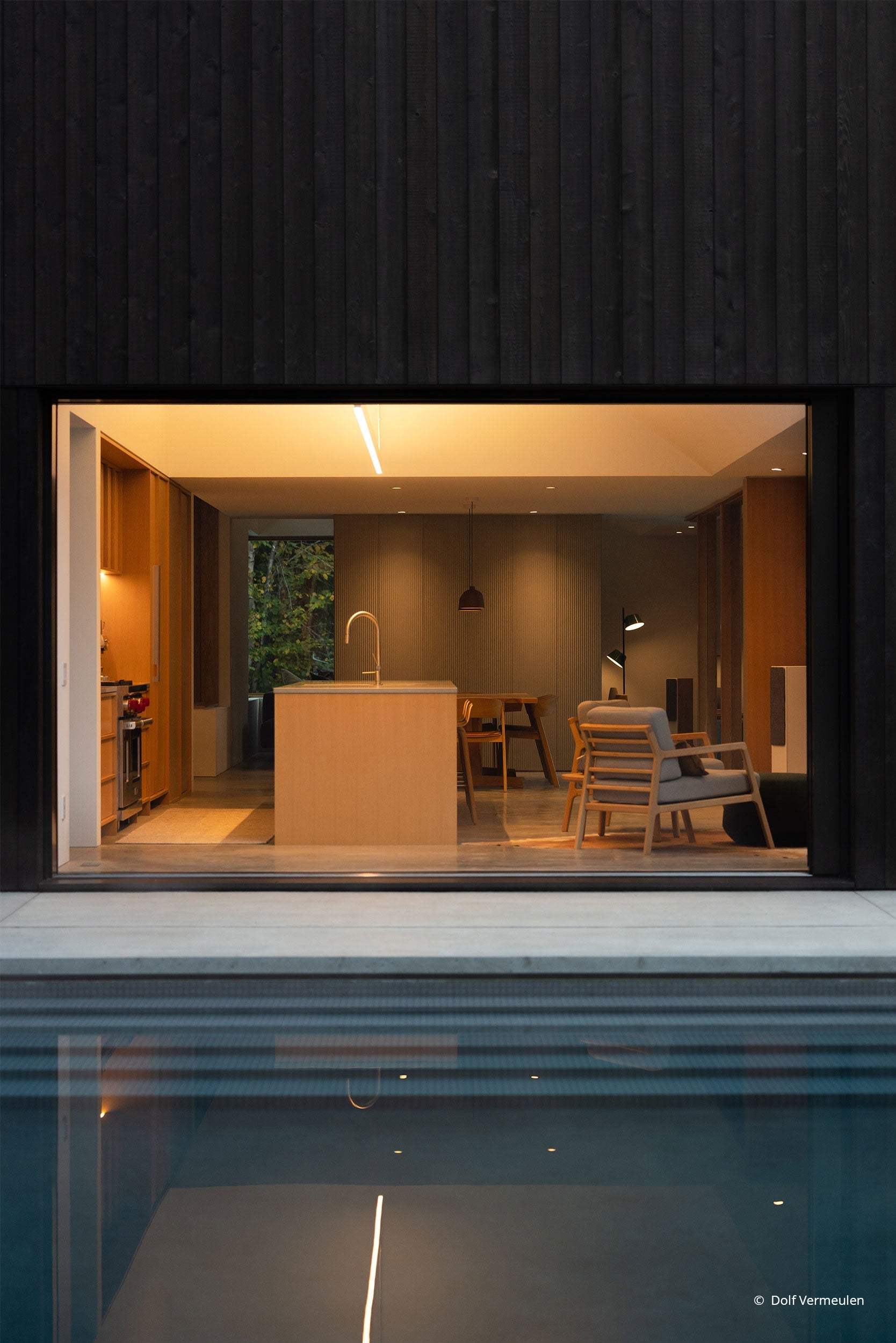 AO217 - Backyard of contemporary home with VistaLuxe windows and doors