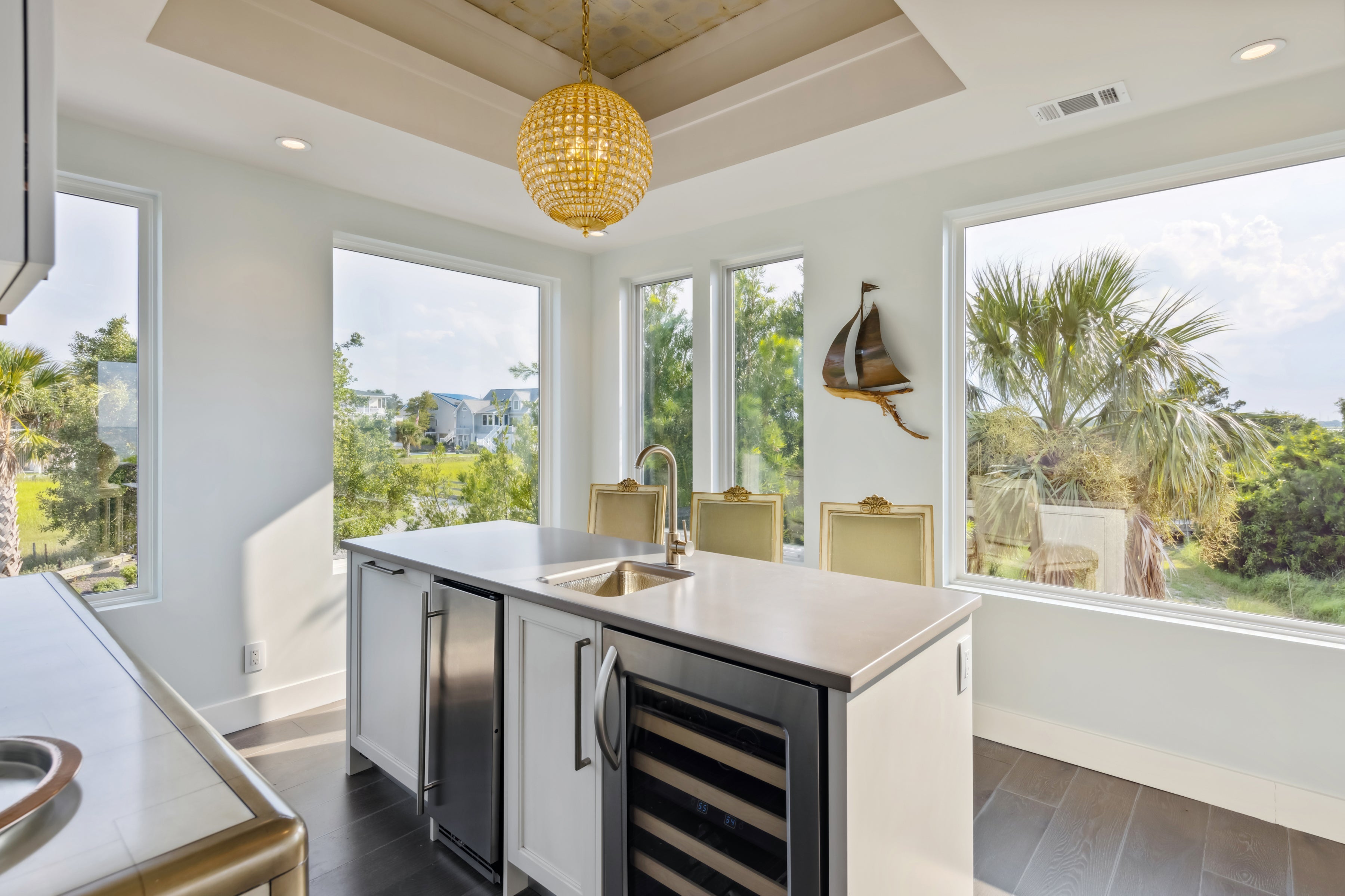 AN540 – Interior of waterfront home with Ultra windows and doors