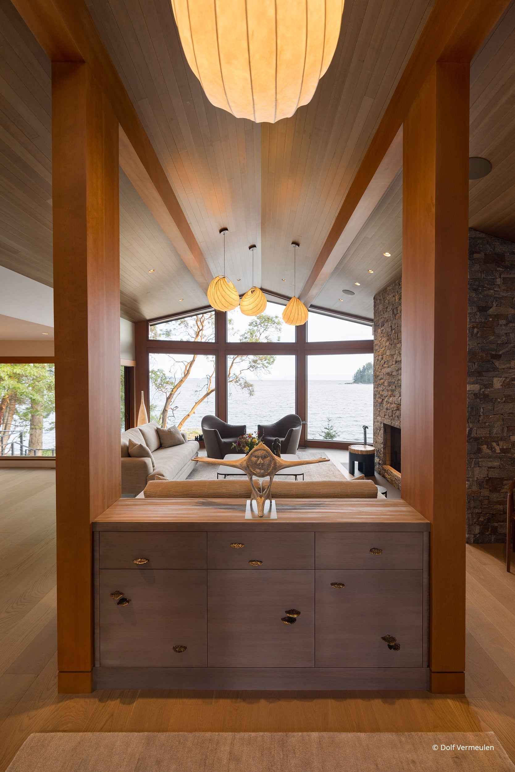 AO329 - Interior of contemporary home with Ultra Series windows and doors