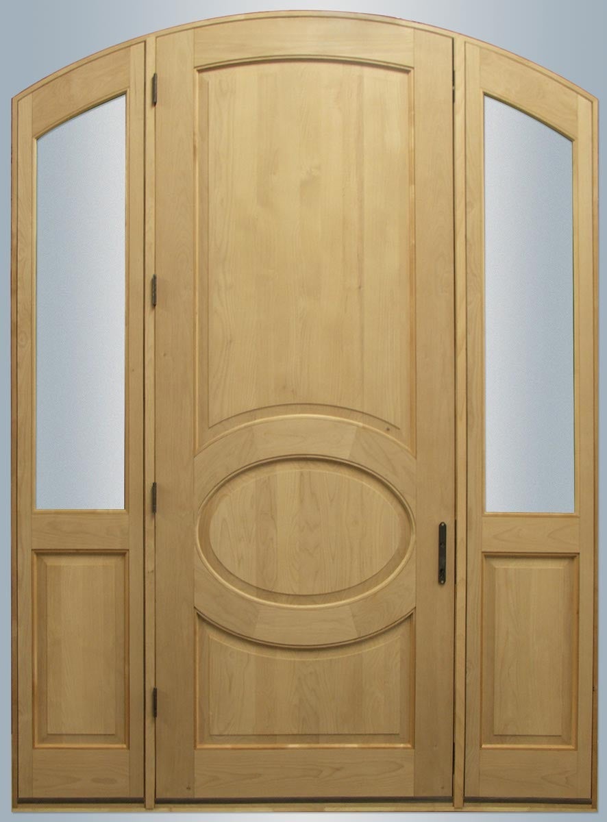 CS06-1, Radius-Top Alder Door with Sidelites (interior)