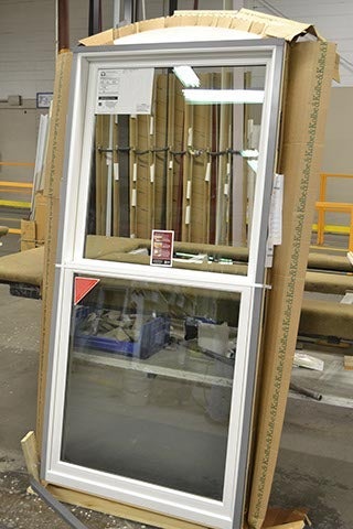 CS37-9, Double Hung with Simulated Segment Head & Custom Casing (interior)