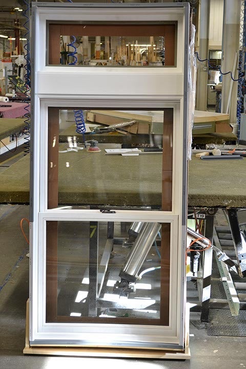 CS19-1, Double Hung & Transom with Curved Glass (interior)