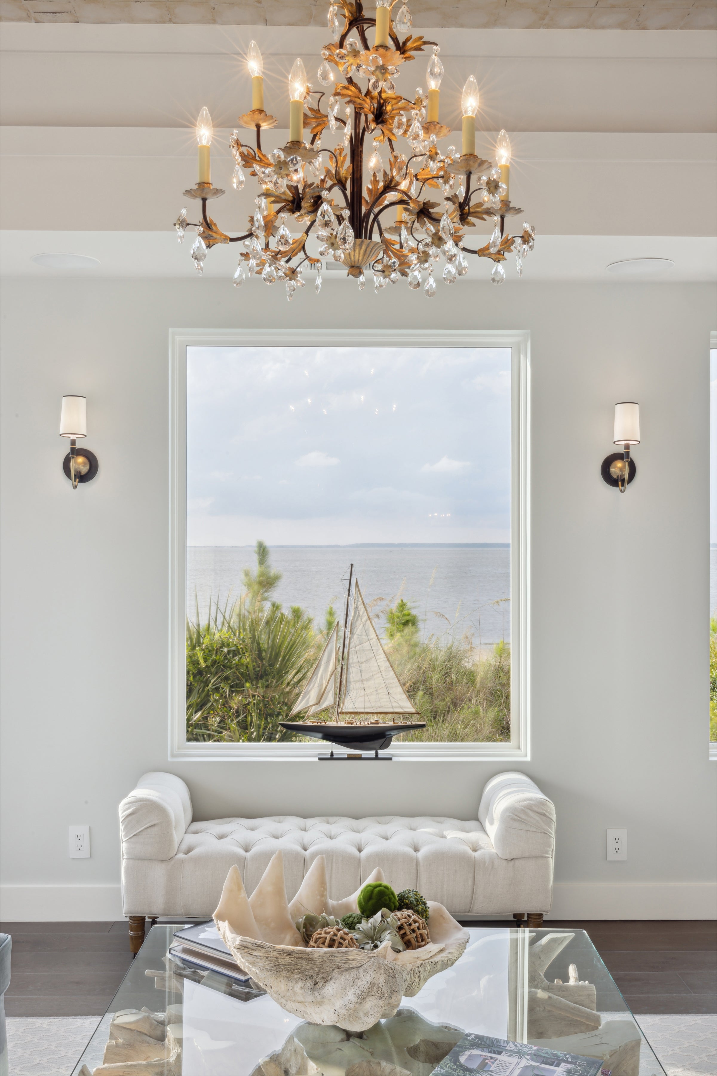 AN537 – Interior of waterfront home with Ultra windows and doors