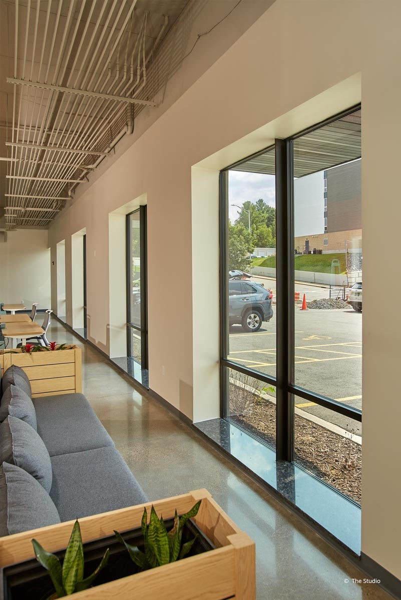 AO951 - Interior of commercial building with VistaLuxe AL windows