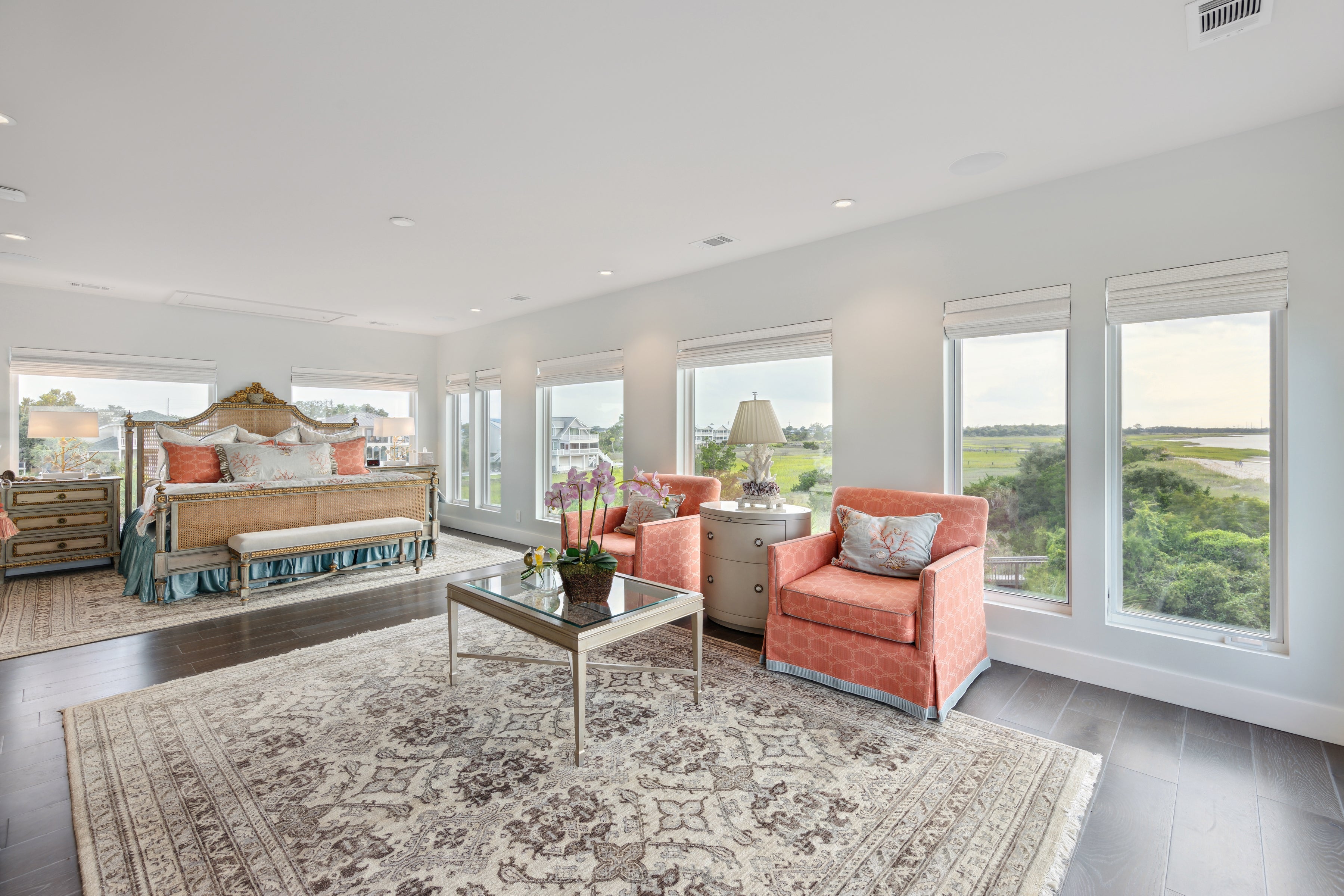 AN548 – Interior of waterfront home with Ultra windows and doors