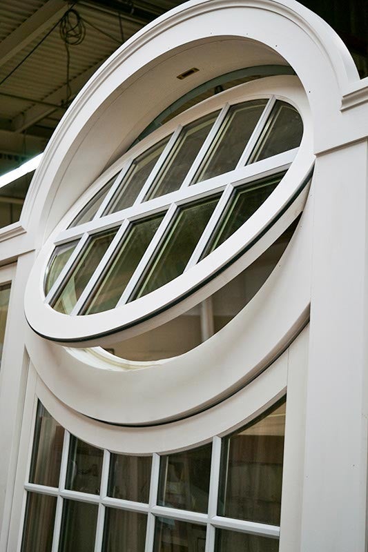 CS87-02, Pivoting Oval Mulled with Push-Out Casements (interior closeup)
