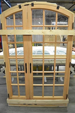 CS72-1, Segment Head French Door with Unequal Panels (interior)