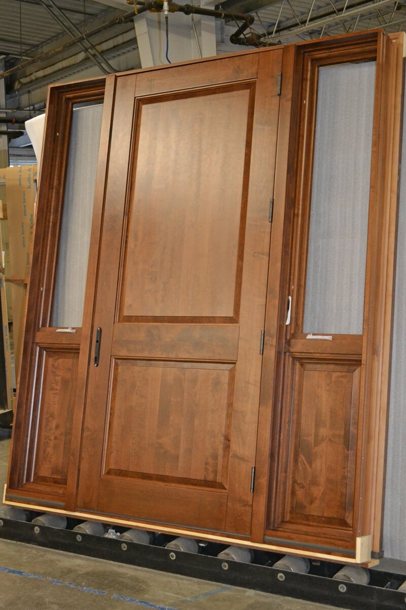 CS45-1, Alder Door with Operating Sidelites & Spread Mulls (interior)