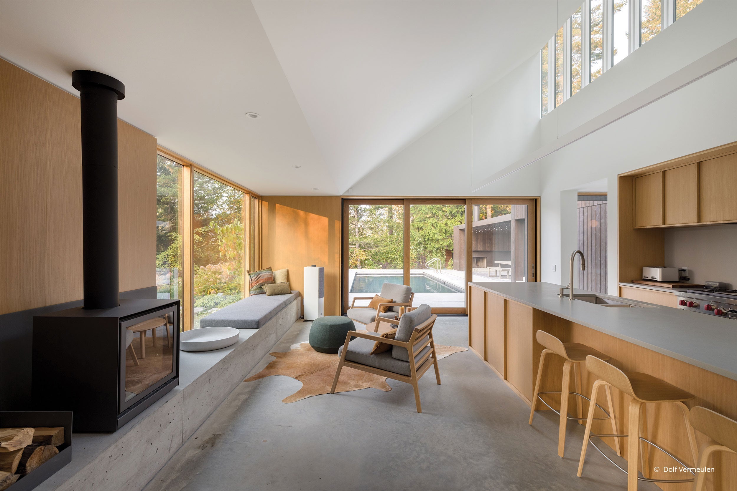 AO246 - Interior of contemporary home with VistaLuxe windows and doors