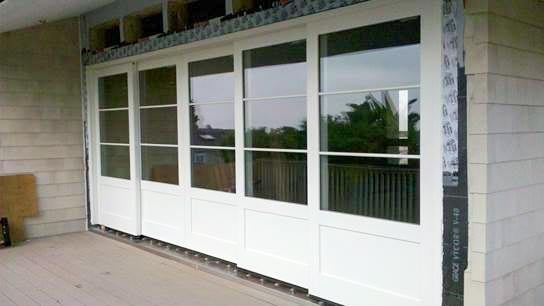 CS71-1, TerraSpan Door with Clad Frame & Wood Panels (exterior)