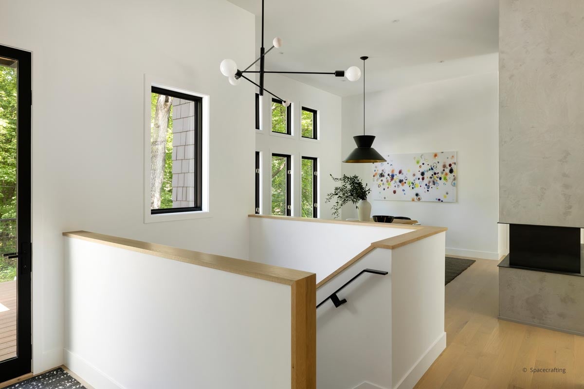 AQ319 - Interior of home with Forgent Series windows and VistaLuxe WD LINE door