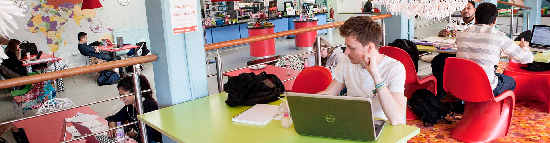 Students working in common room